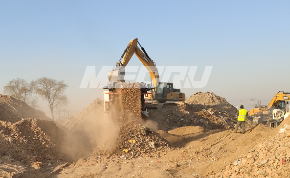Проект по дроблению строительных отходов 300т/ч в Тайане, провинция Шаньдун